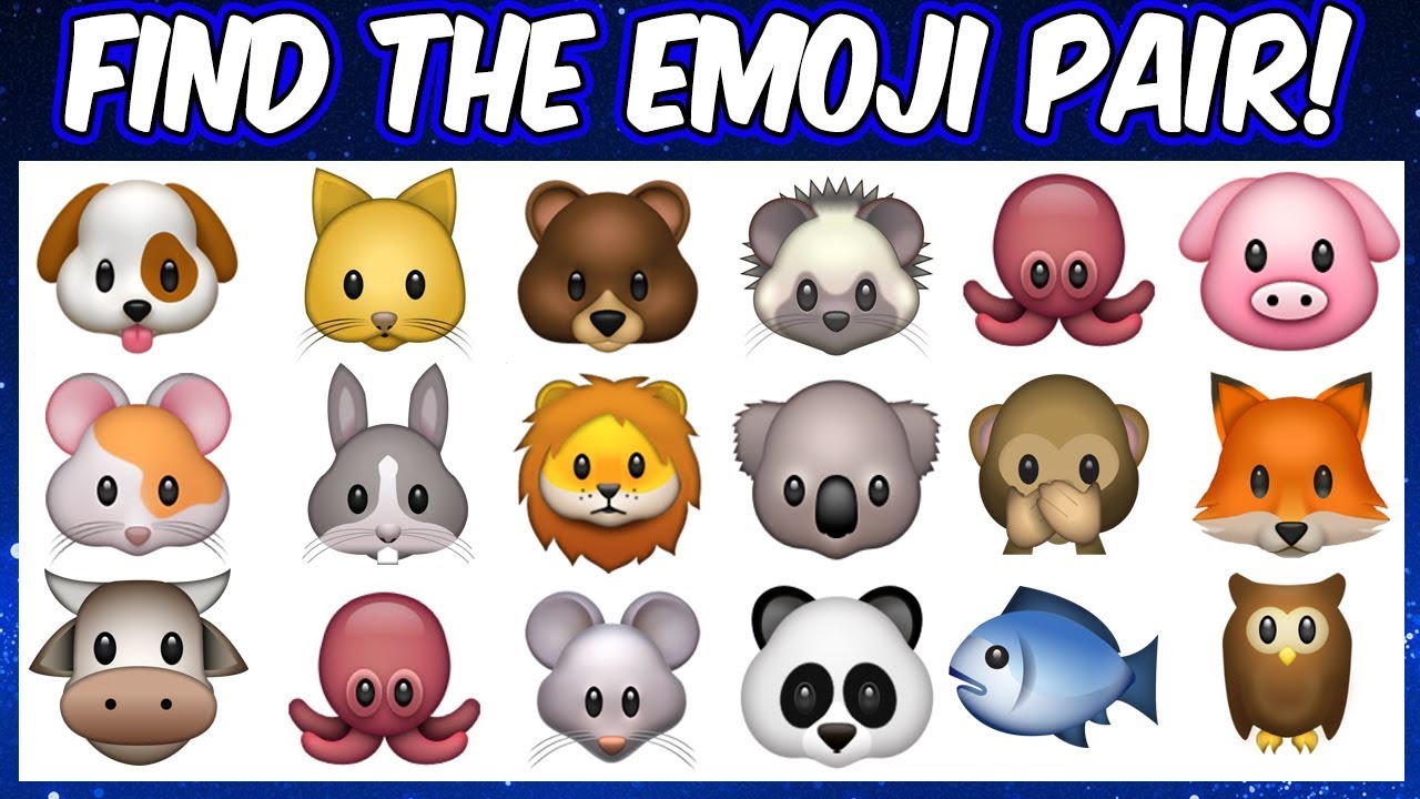 Find the emoji pair | Emoji Puzzles | Spot the odd emoji pair |  Find the pair game emojis quiz