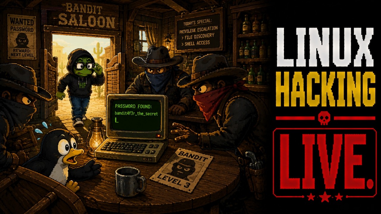 LINUX HACKING LIVE! OverTheWire Bandit & NoSQL Injection