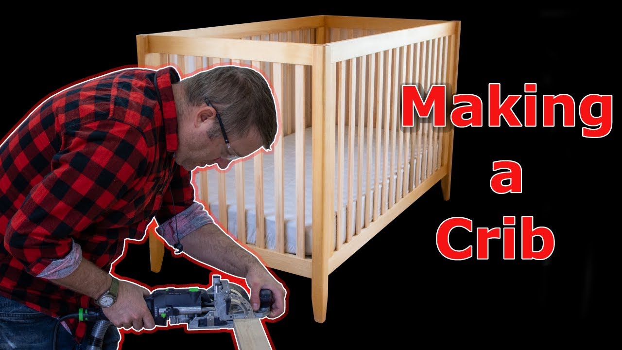 Building a Crib for my Daughter  || Making a Midcentury  or Danish Modern Inspired Crib