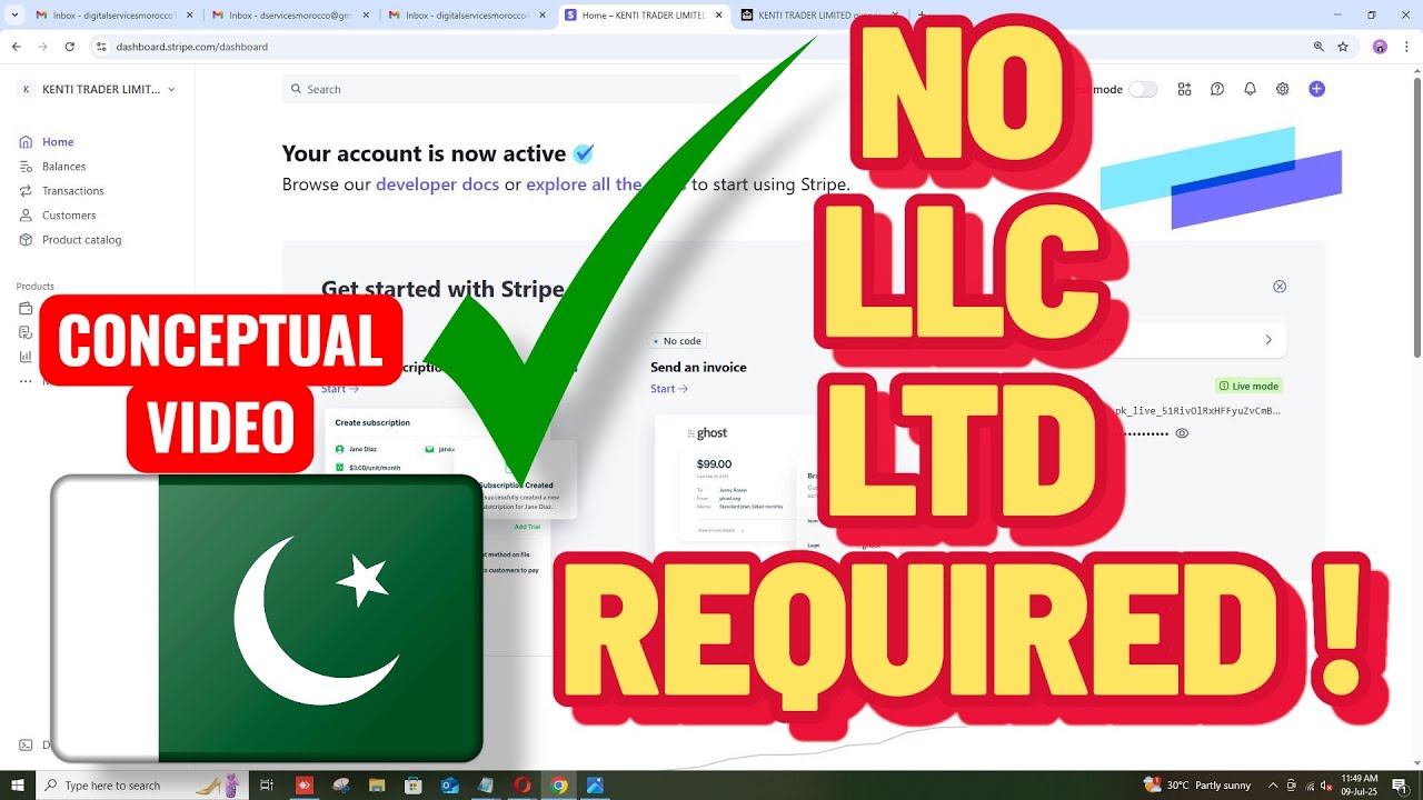 Create Stripe Account in Pakistan Without Business? Complete Guide | Stripe Tutorial for Pakistan