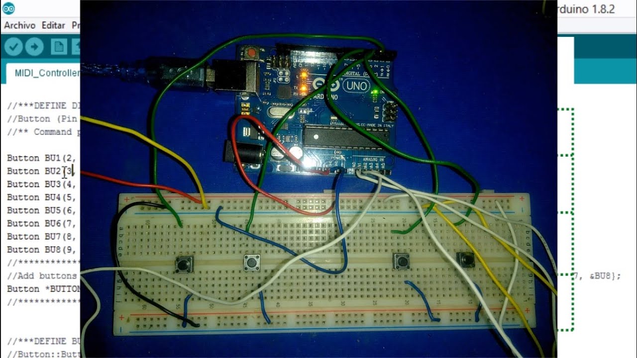 (01) (ARDUINO UNO) CONTROLADOR DJ básico MIDI USB (HairlessMidi-LoopMidi) VIRTUAL DJ 