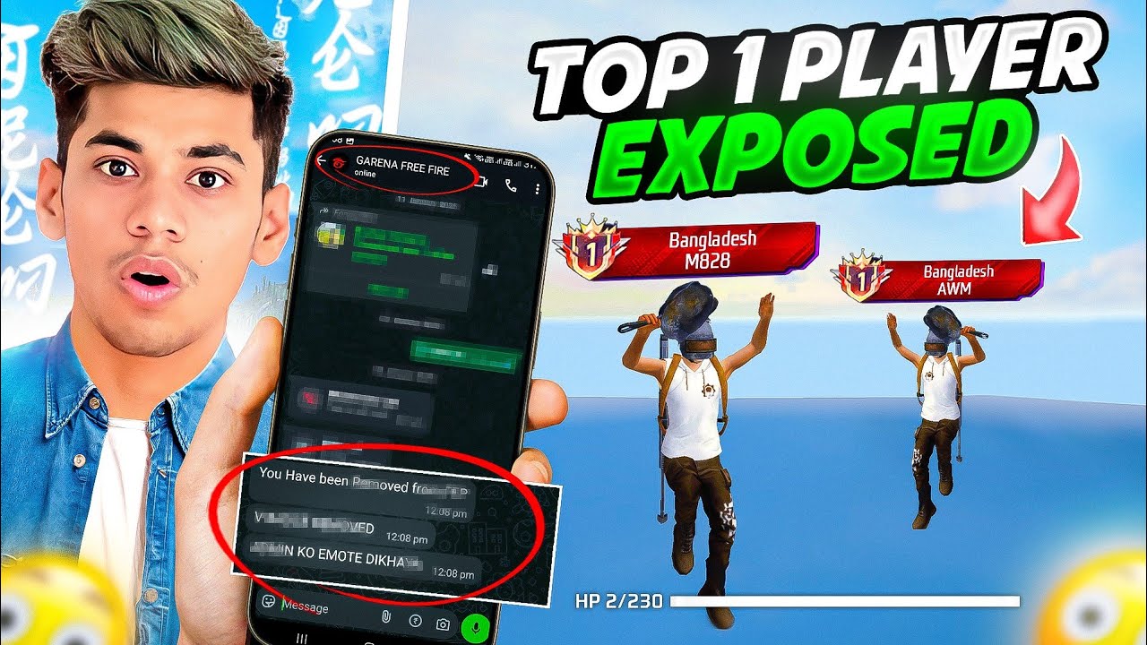 Hey Garena👋Here Top 1 Player is not Fair💀 Live Exposed !!