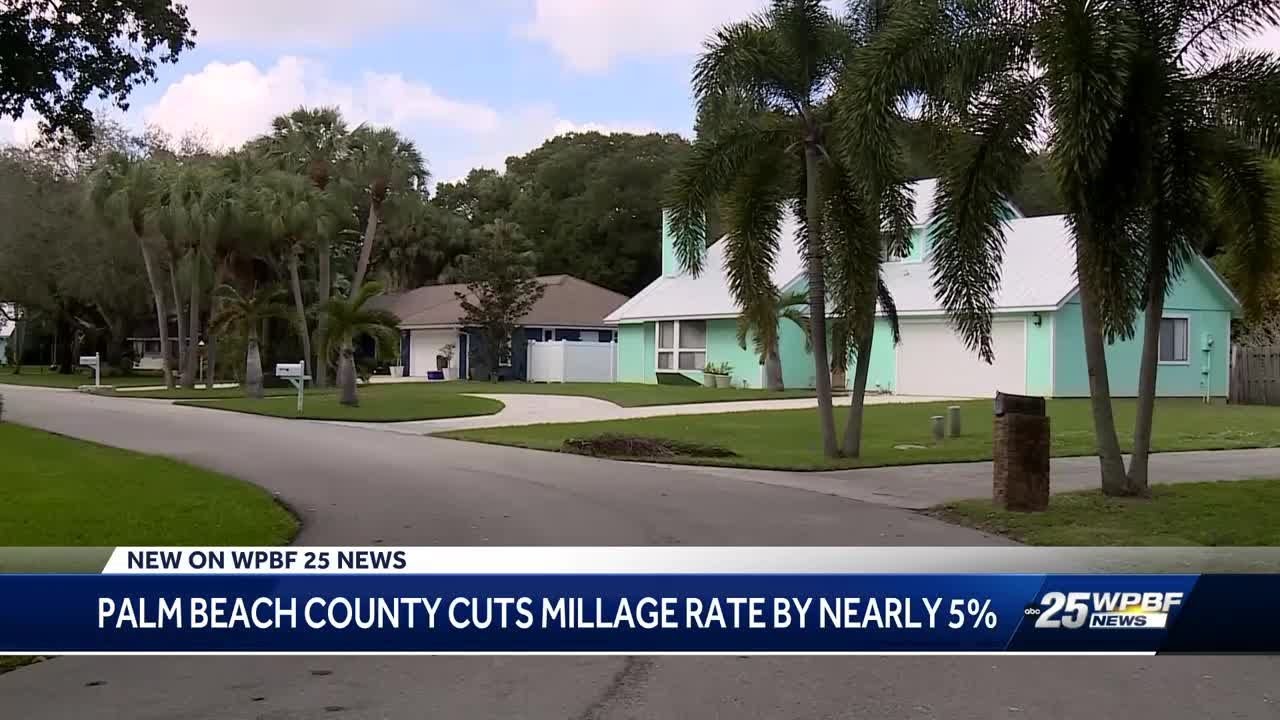 Palm Beach County property tax rate slashed to level not seen since the great recession