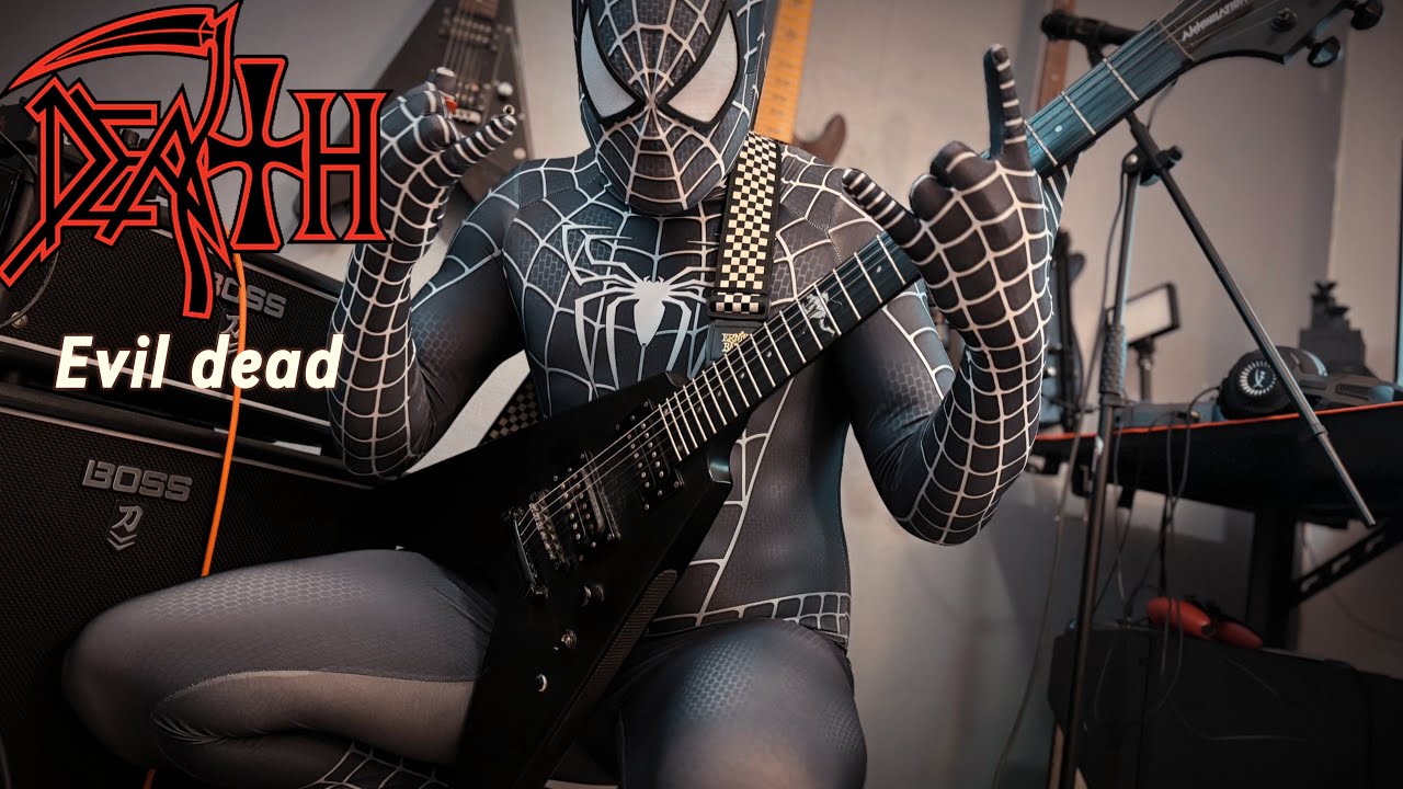 Death - Evil dead (Lead guitar cover vocal & lyrics) Live Recording 