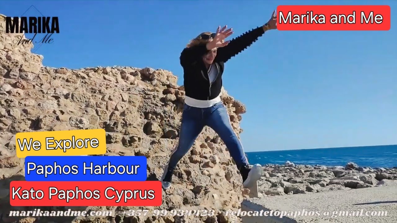 The Paphos Harbour Wall's and Marika performs her own stunts Paphos Cyprus