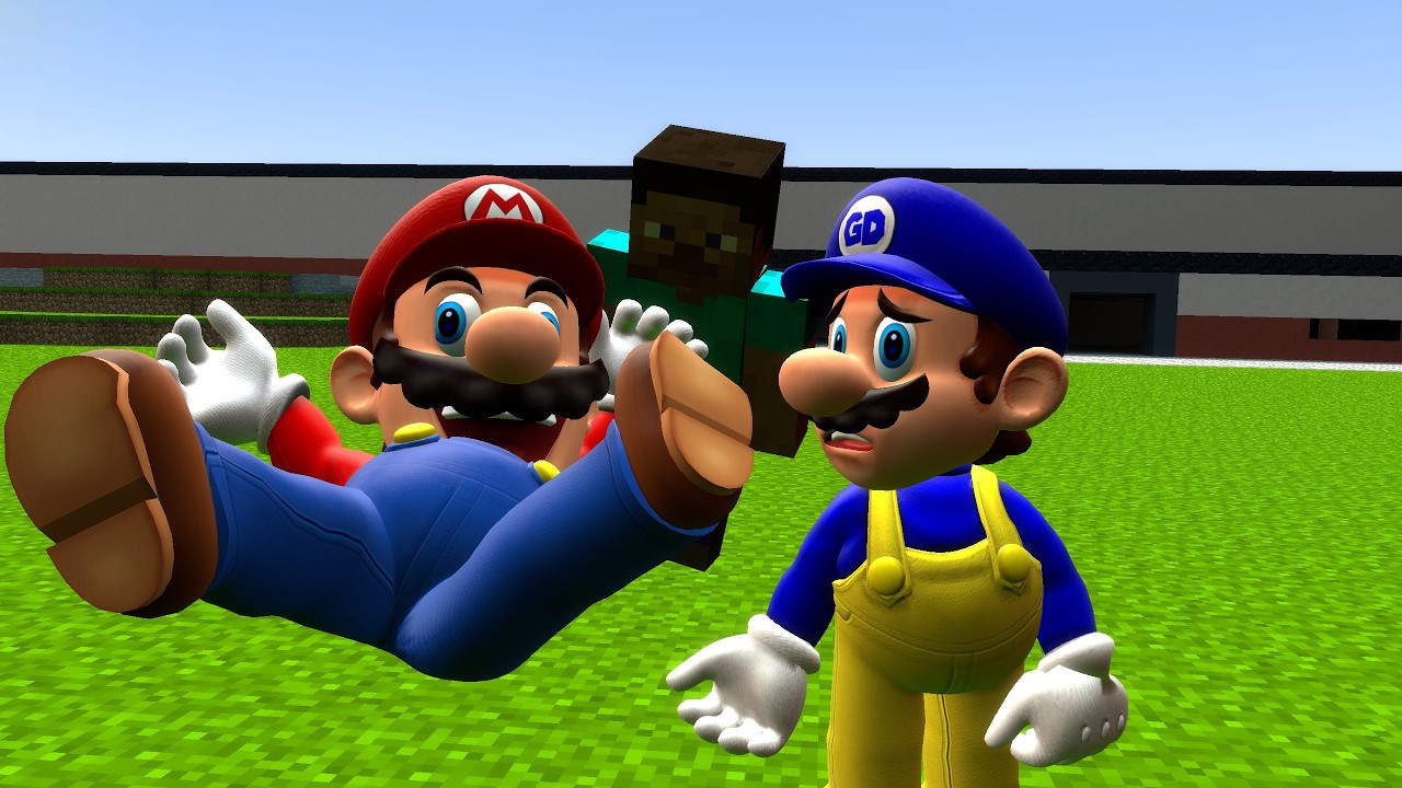 SMF13 and Mario in minecraft!?