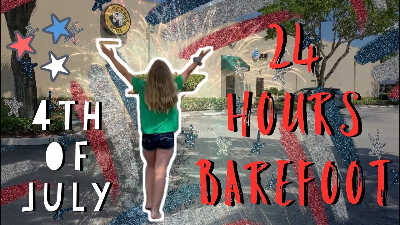 24 ЧАСА БОСИКОМ! || 4TH OF JULY VLOG!