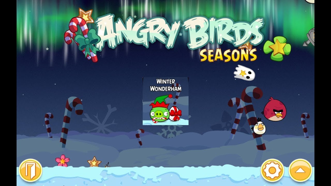 Angry Birds Seasons. Winter Wonderham (level 1-13) 3 stars Прохождение от SAFa