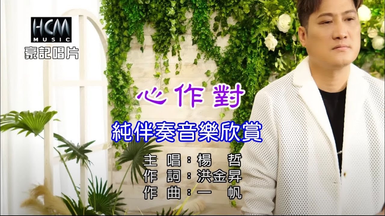 心作對_楊哲 【練唱KTV純伴奏音樂字幕】