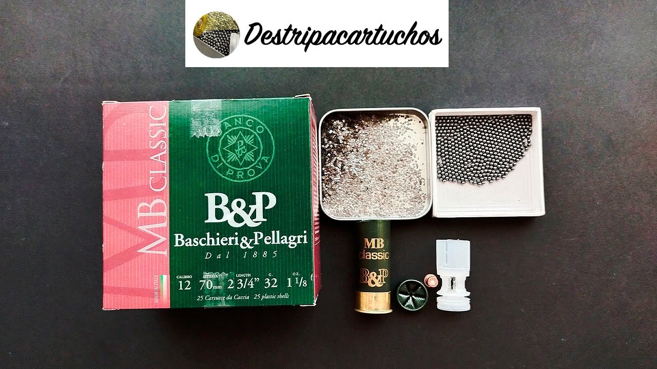 Destripamos el cartucho Baschieri Pellagri modelo MB Classicen 32 gramos del número 8.