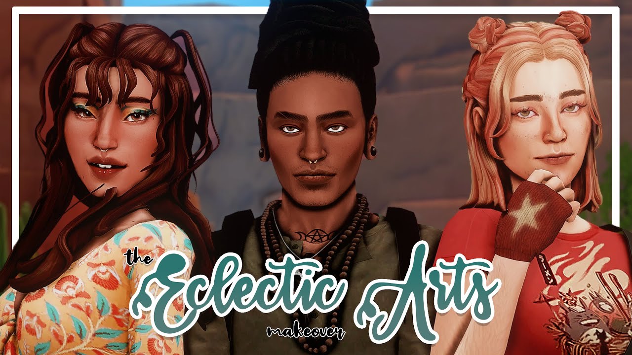 Придаем эклектичному искусству АБСОЛЮТНОЕ преображение! + Список CC | Sims 4: Преображение горожа...