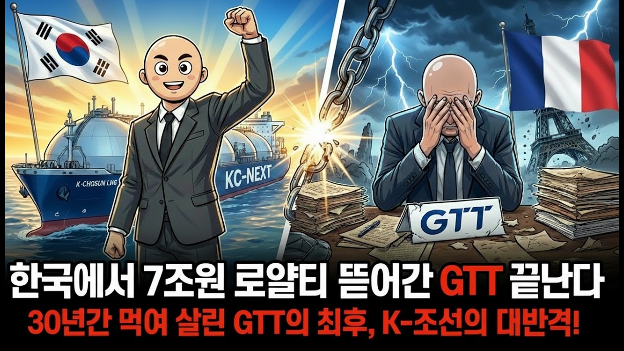 LNG선박 설계도 하나로 한국에서 7조원 기술료를 뜯어간 프랑스 회사 GTT의 최후 K-조선의 대반격 | 경제학 | 조선 | 로얄티