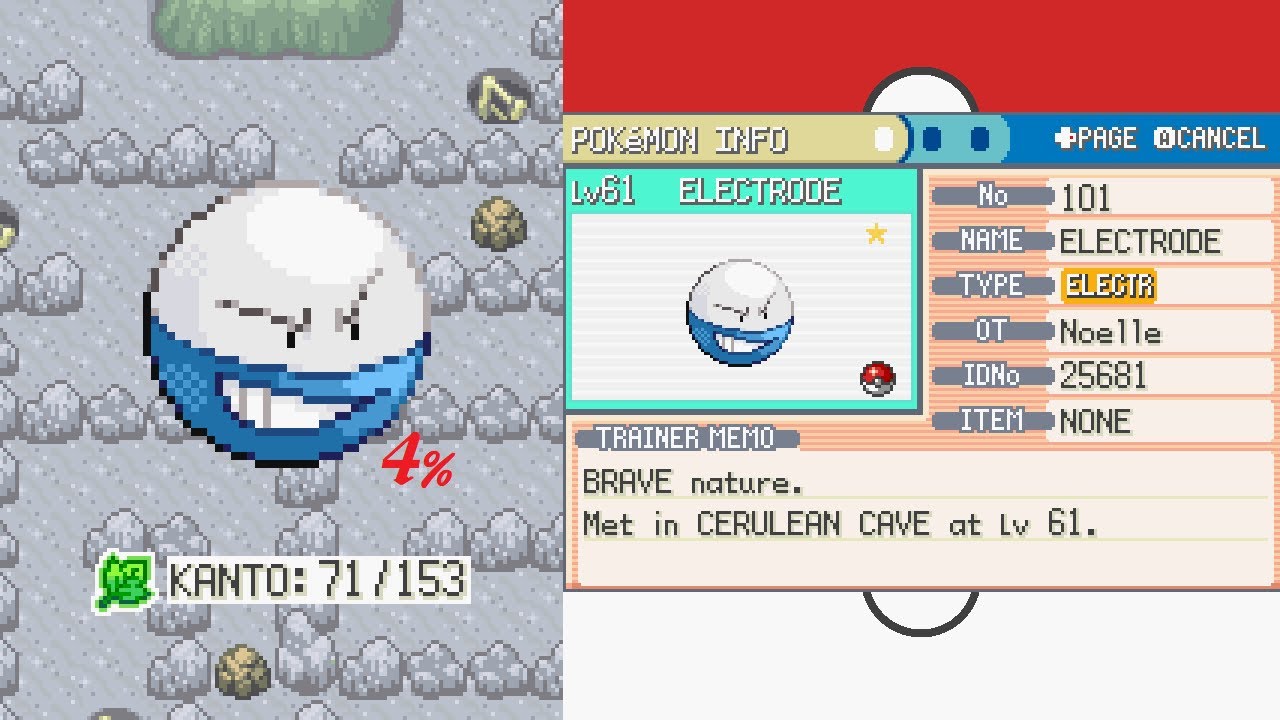[Live] Shiny Electrode after 6,861 REs Pokemon Leafgreen [Kanto 71/153]