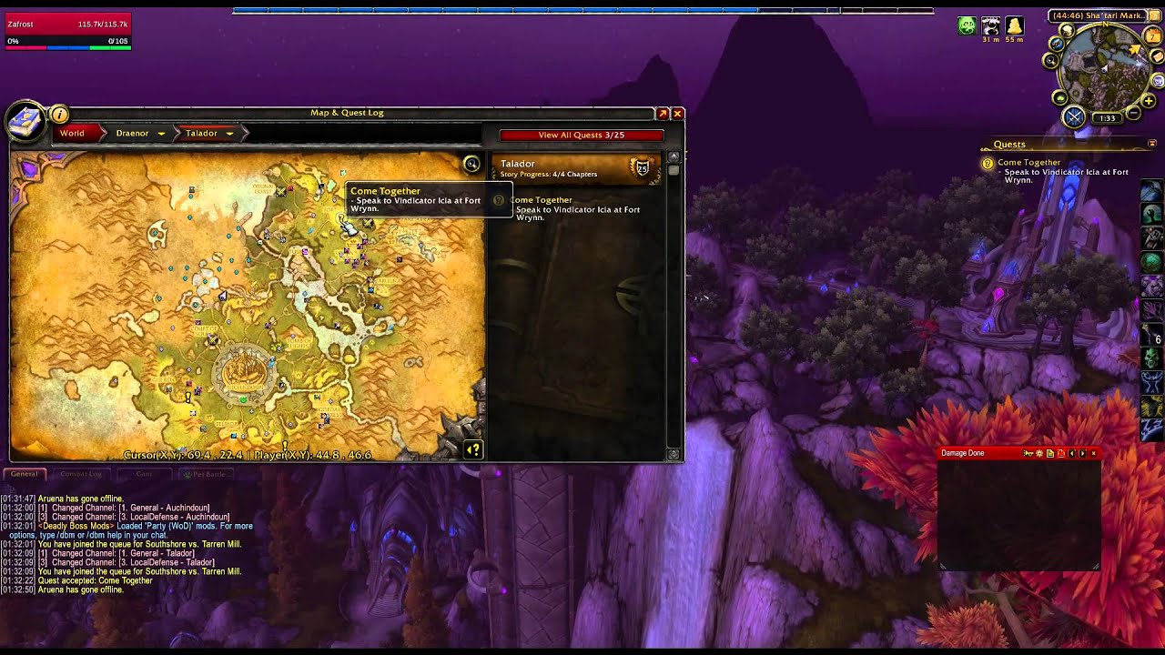 Come Together WoW Quest In the Shadows of Auchindoun