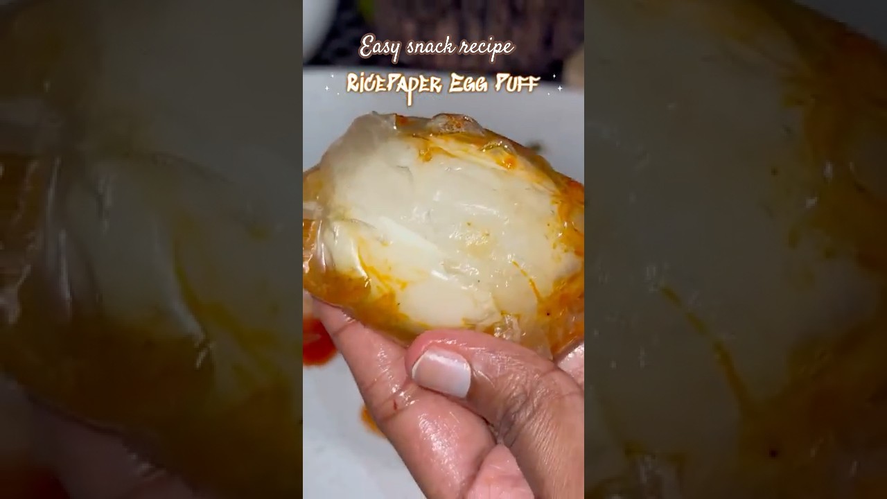 Rice Paper Egg Puff | Indian Style Masala Egg Snack 🥚🌶️ | Easy Recipe✨