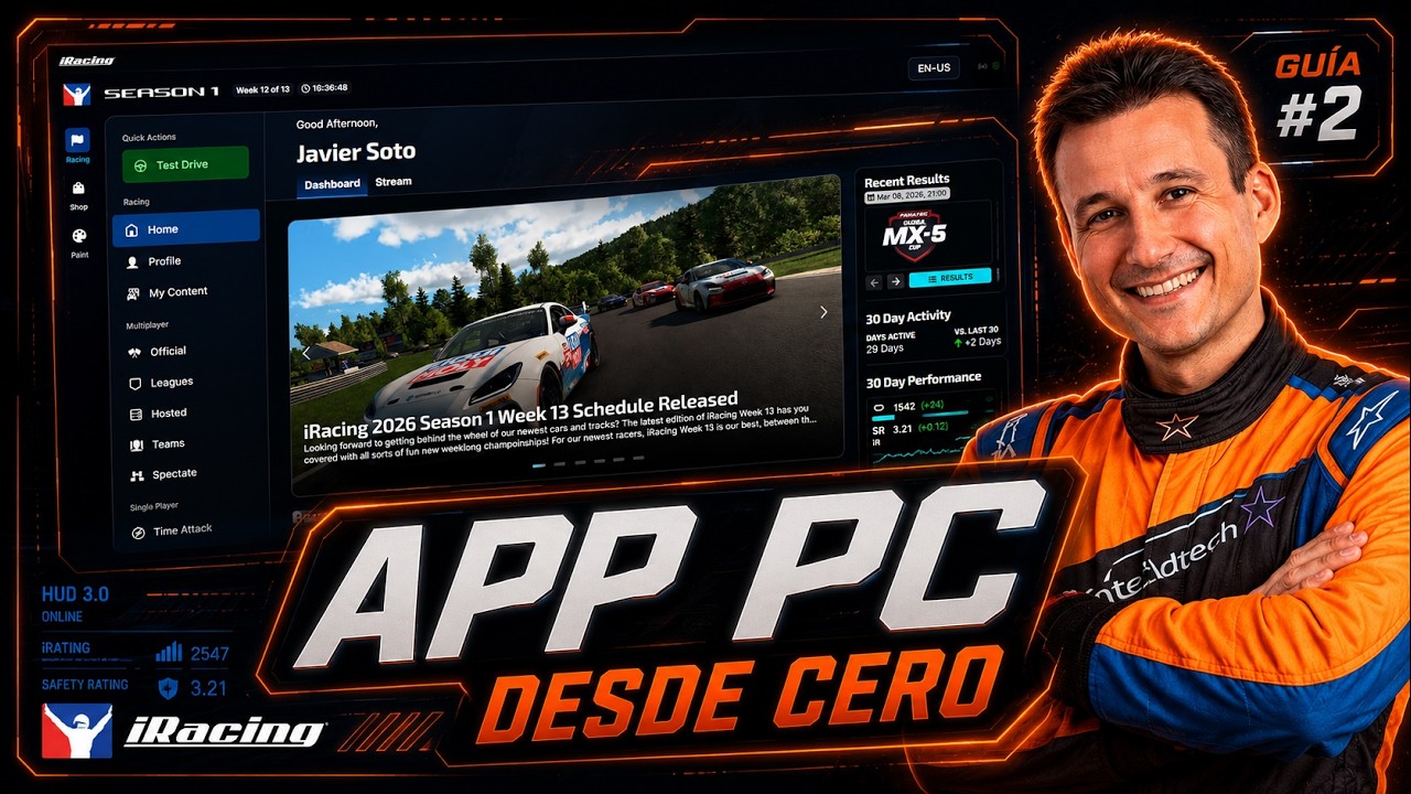 COMO FUNCIONA LA APLICACION PARA PC DE IRACING | La Gran Guía de iRacing #2