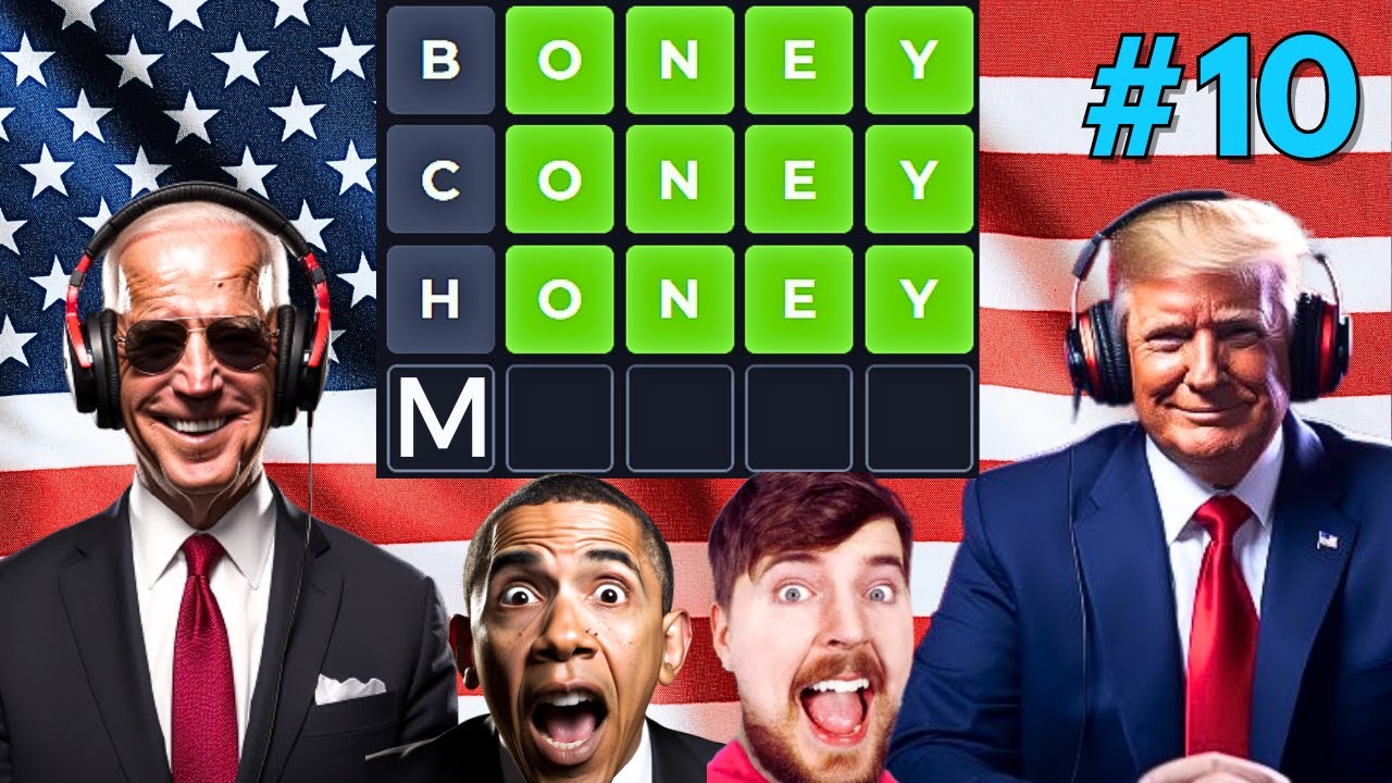 AI Presidents Play WORDLE 10 | Feat. Mr Beast