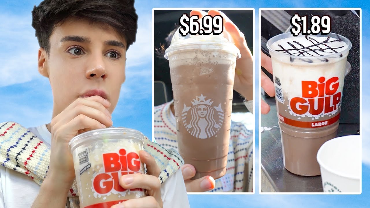 Making Starbucks Drinks at 7-Eleven Coffee Station for $1.89