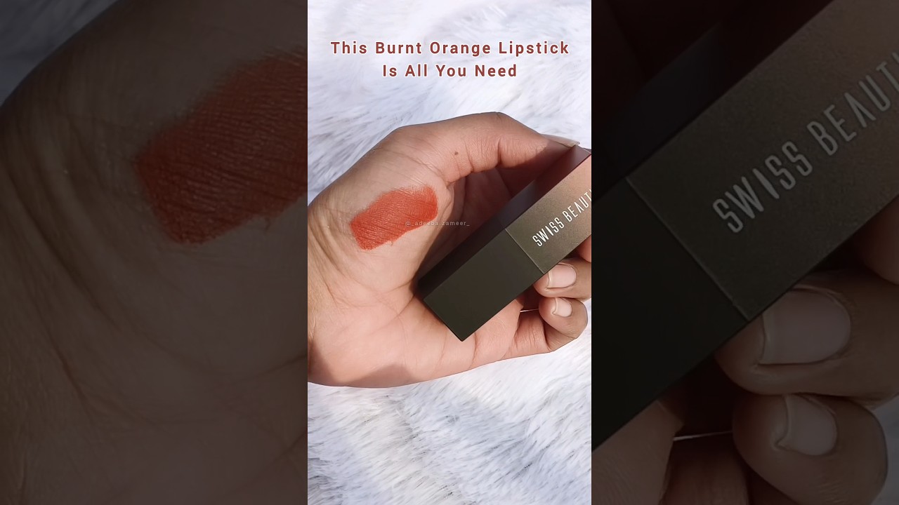 *Must Have* Burnt Orange Lipstick For Indian Skin / #shorts #ashortaday #lipstick / Adorable Adeeba