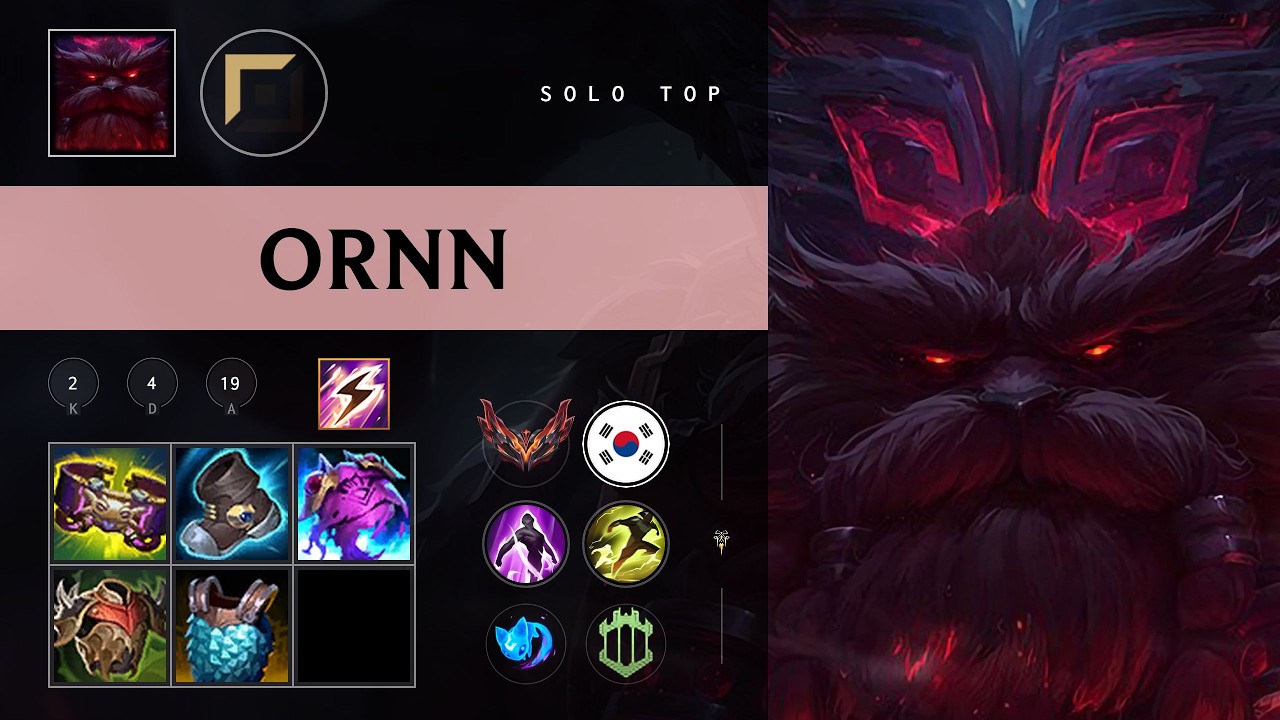 Ornn Top vs Gragas - KR Grandmaster Patch 26.09