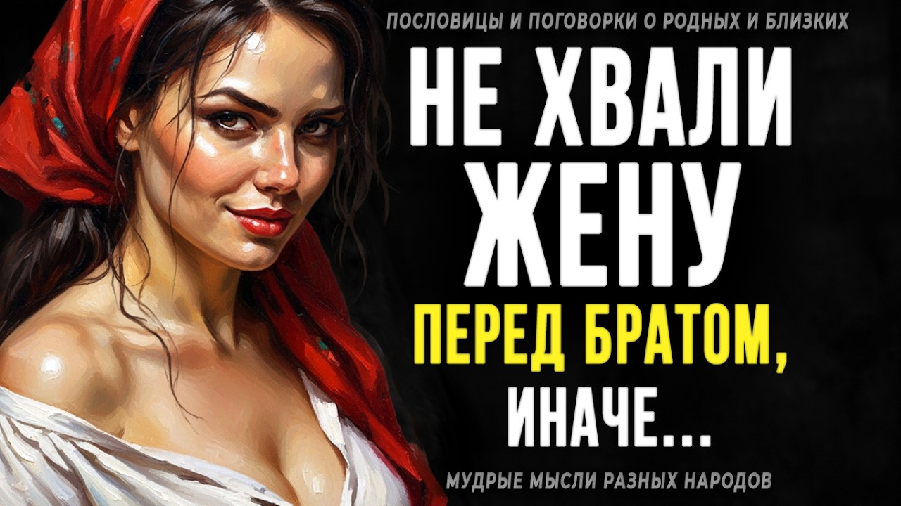 Пословицы и поговорки о Родных и Близких! Мудрые мысли разных народов