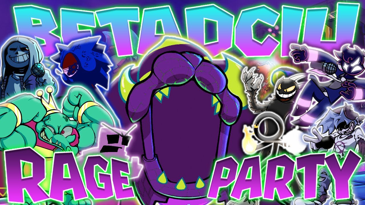 Rage Party But Every Turn A Different Character Is Used!!! || Rage Party Betadciu Collab@MegaDude64