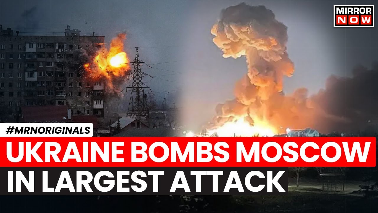 Ukraine Bombs Moscow | Largest Drone Attack On Russian Capital Even As Kursk Remains War Zone| Watch