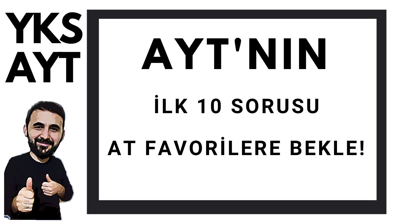 2021 AYT MATEMATİK İLK 10 SORU TAHMİNİ #AYT #TYT #YKS