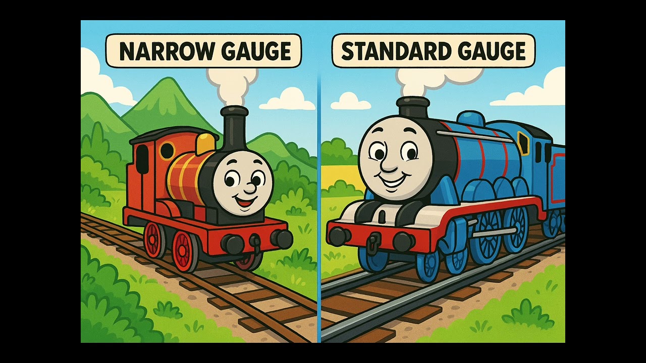 Narrow Gauge vs Standard Gauge explained! 🚂