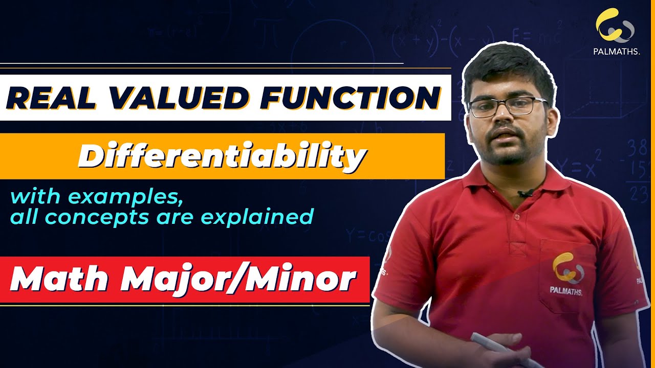 Real valued function | Differentiability  | Meaning of sign of derivative | B.Sc. Math Major/Minor