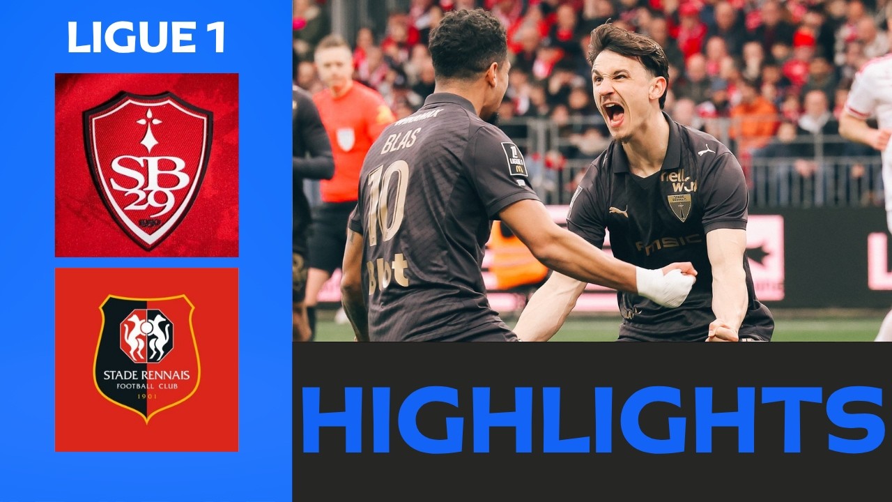 Brest - Rennes | 3-4 | Najważniejsze | Liga 1 2025&ndash;26 | Brest Rennes