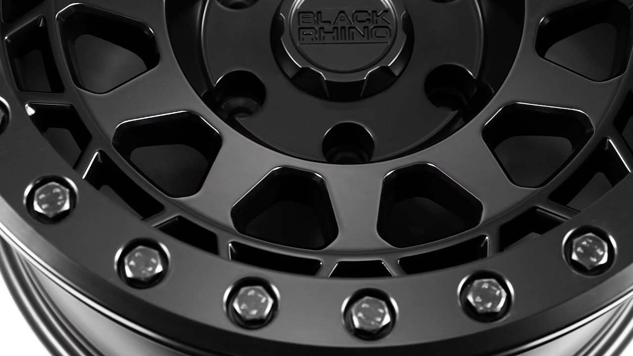 Black Rhino Truck Wheels - Primm Beadlock in Matte Black w/ Black Bolts