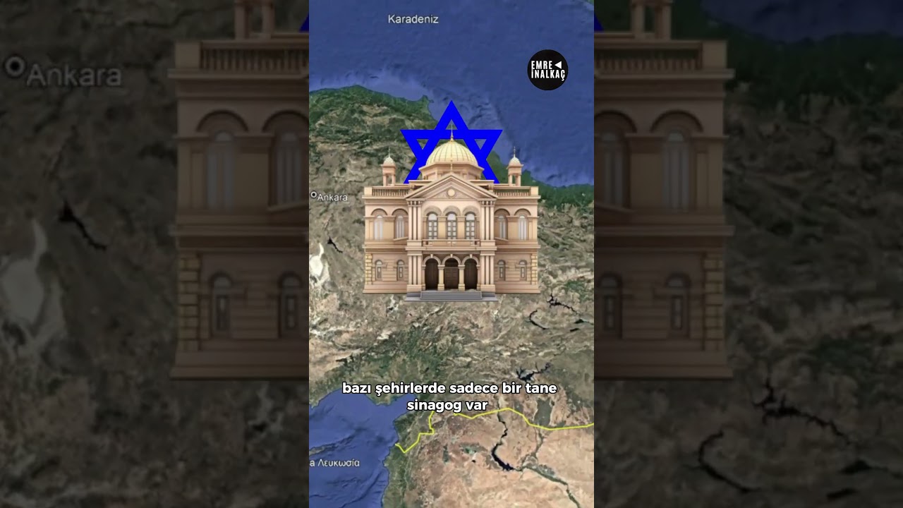 T&uuml;rkiye&rsquo;de Sinagog sayıları.