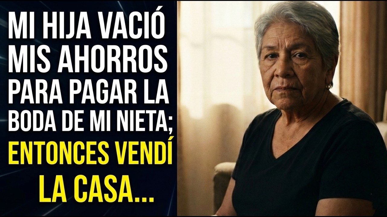 Mi hija vació mis ahorros para pagar la boda de mi nieta; entonces vendí la casa…