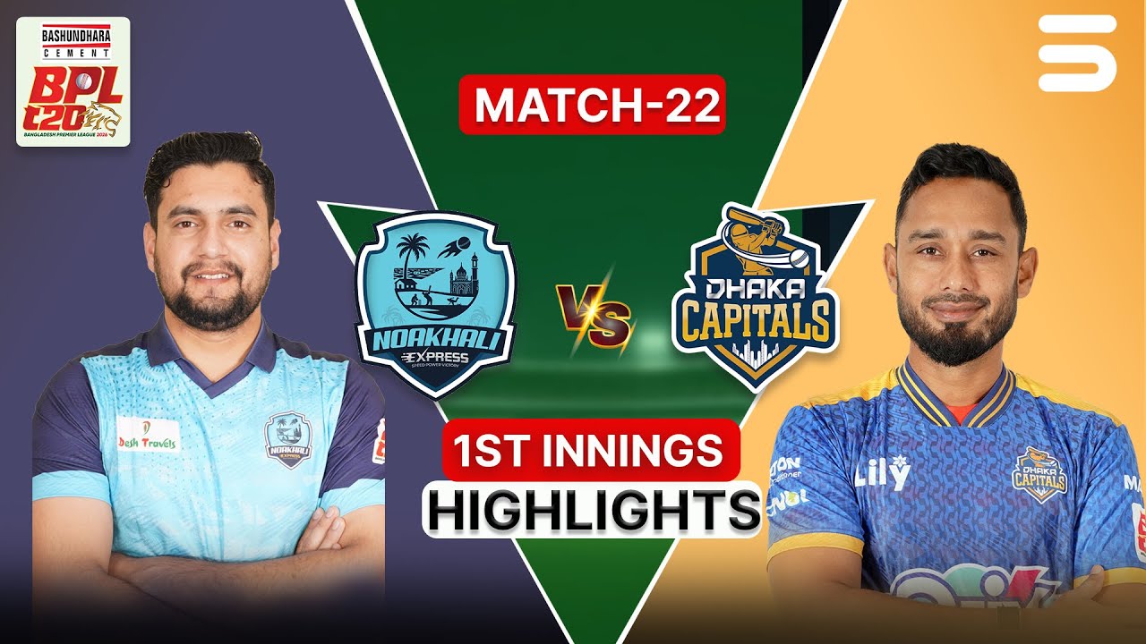 1st Innings Highlights | NE vs DC | Match 22 | Bangladesh Premier League 2025-26 | M3Z1J