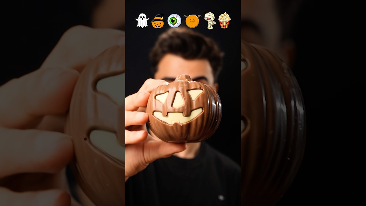 Halloween Chocolate Pumpkin & Marshmallows 🎃 ASMR
