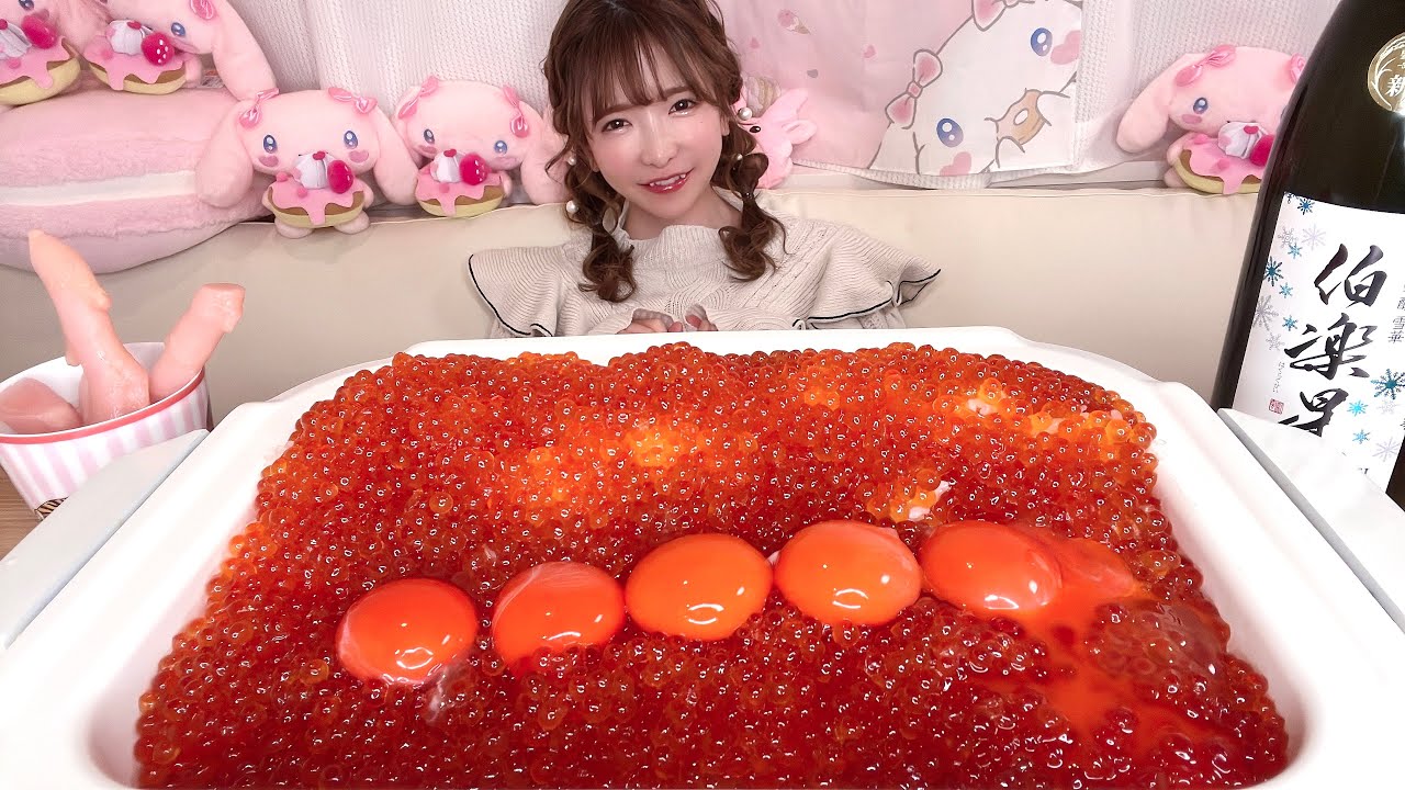 【大食い】いくら飯【もえあず】