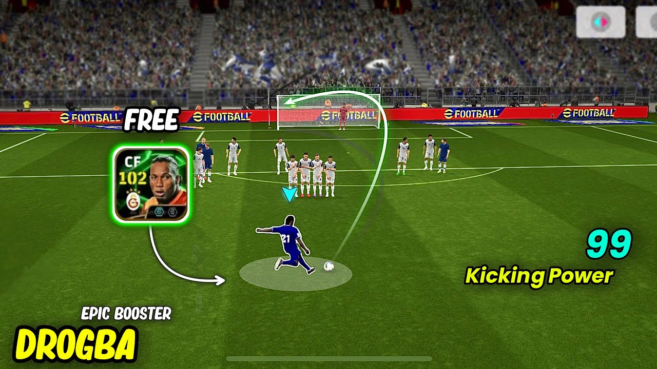STOOOP!! FREE Epic Double Booster DROGBA🥶 - Beast Among CF’s (Goals + Skills + Gameplay )