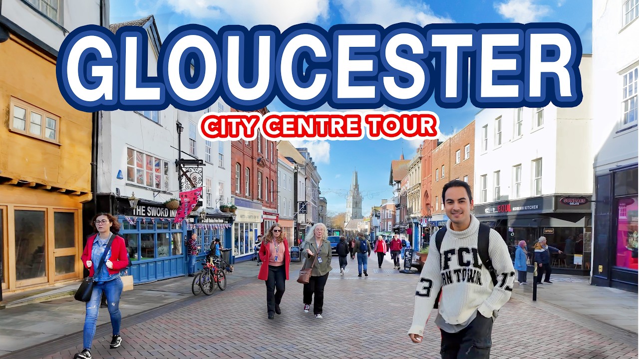 GLOUCESTER CITY CENTRE & Historic Docks | Walking Tour (Filmed In 4K)