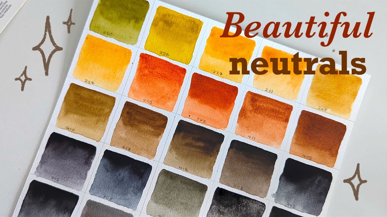 Let’s look at the Rembrandt earth colours and ✨special effects ✨ // Swatch with me!