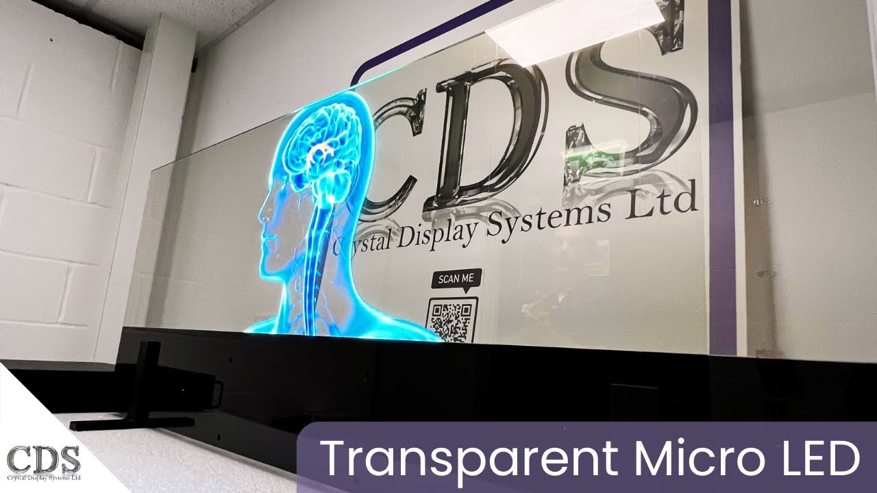 Revolutionary Transparent MicroLED Display by CDS | Ultra-Bright & Seamless Visuals