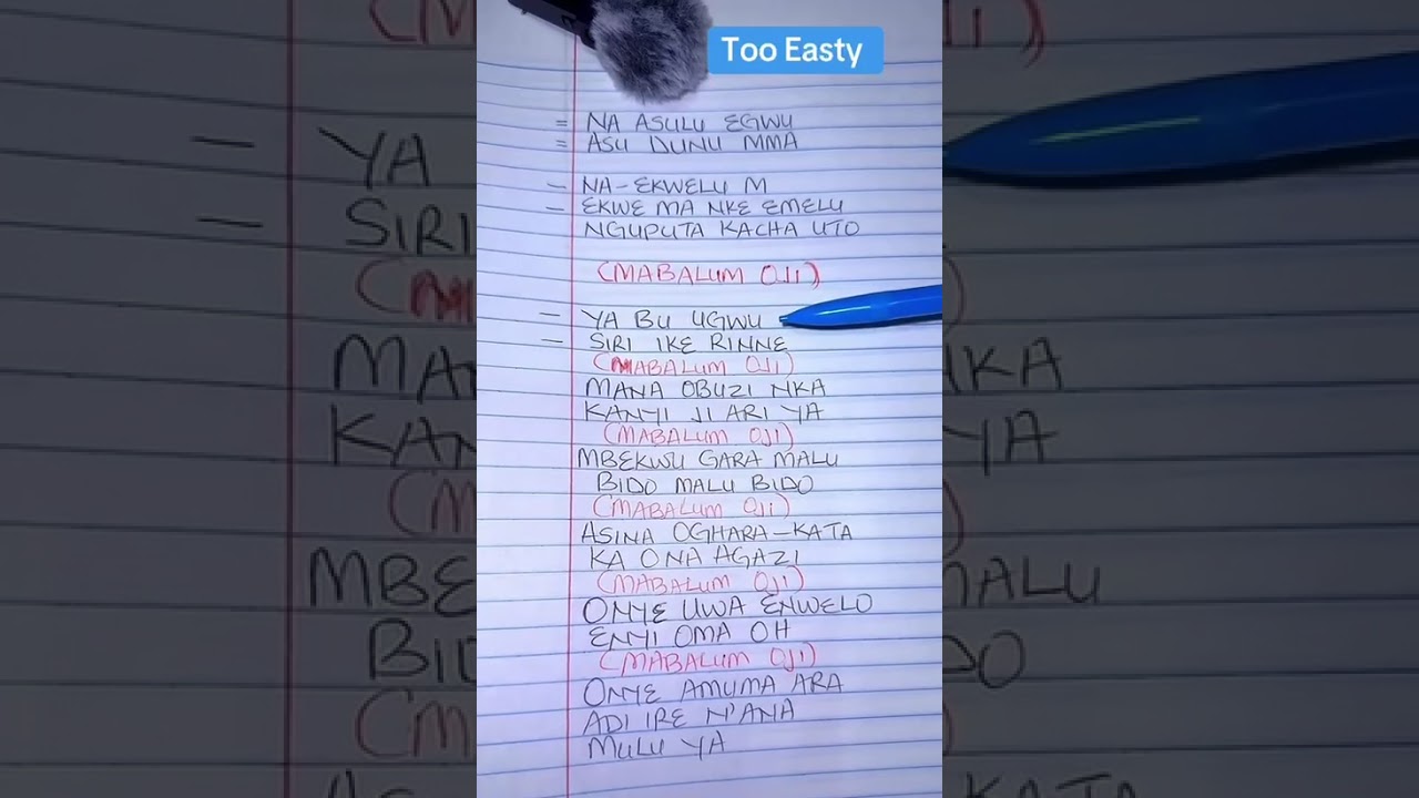 TOO EASTY  