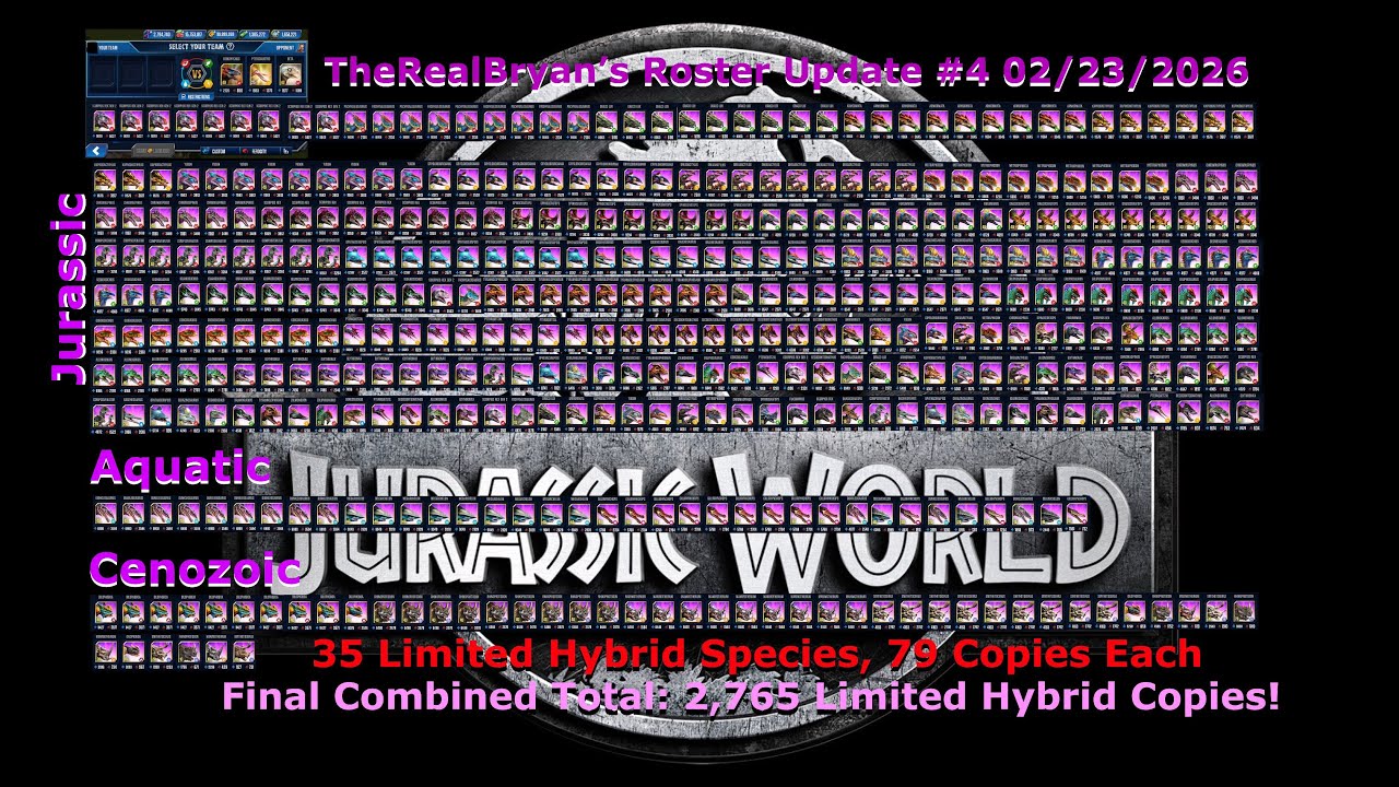 JWTG: TheRealBryan’s Roster Update #4 (02/23/2026) Limited Hybrids Here, There, Everywhere!