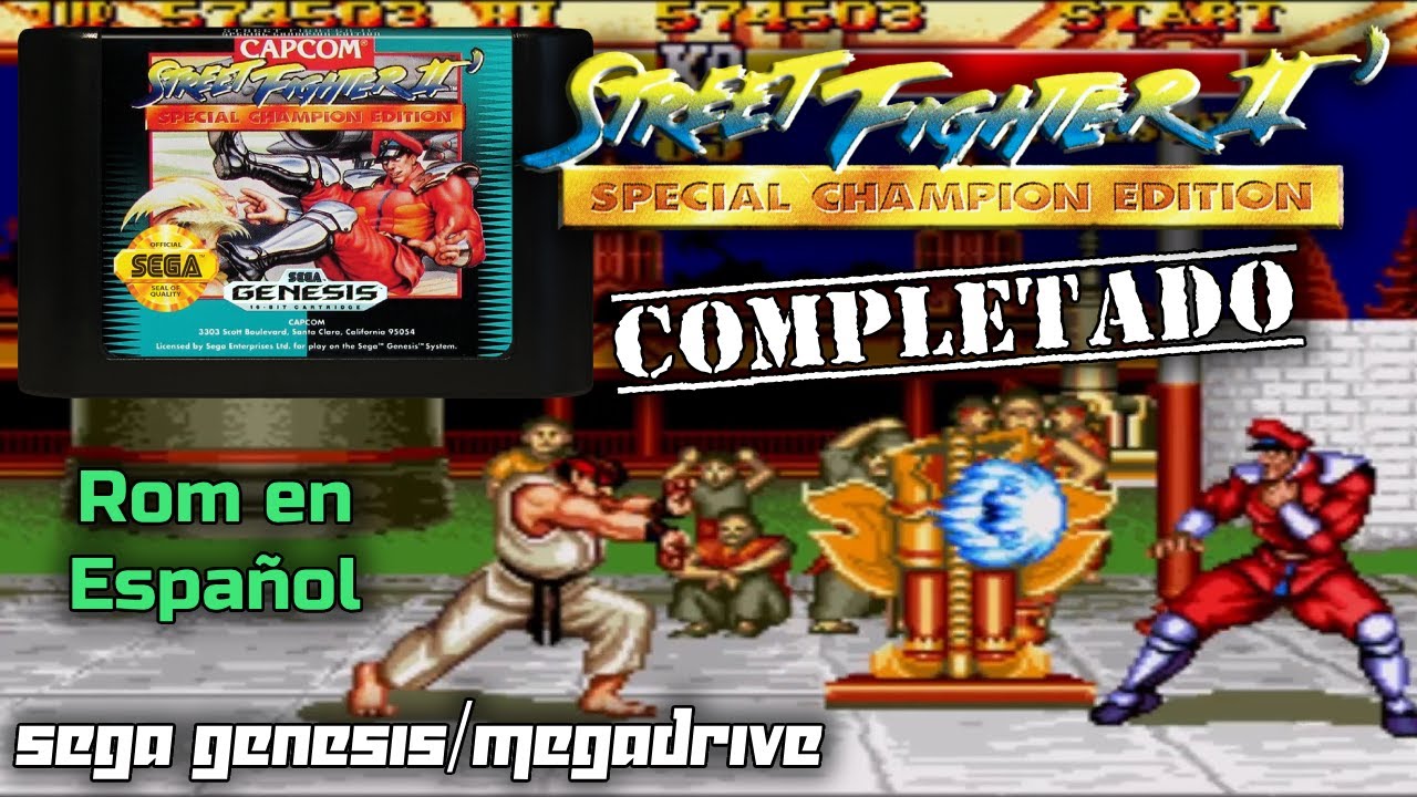 Street Fighter II - Champion Edition (Ryu Completado) (Trad.Esp) Sega Genesis - Megadrive