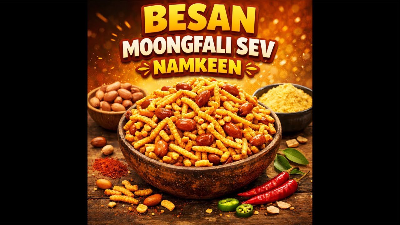 🔴LIVE Besan moonfali sev Namkeen recipe