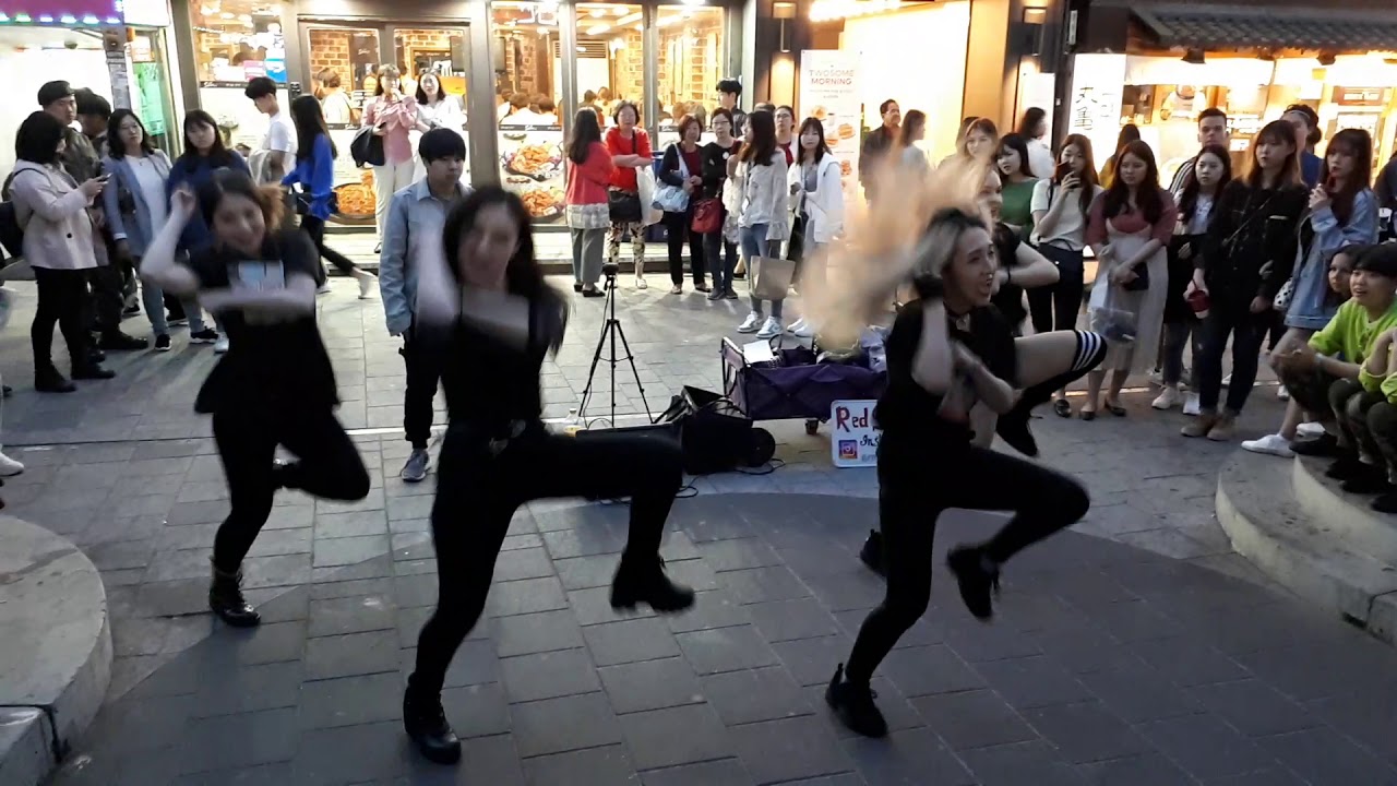 RED SPARK.💘. PSY 'NEW FACE' COVER. AMAZING ARTISTIC GIRLS, MESMERIZING PERFORMANCE. LUCKY AUDIENCE.