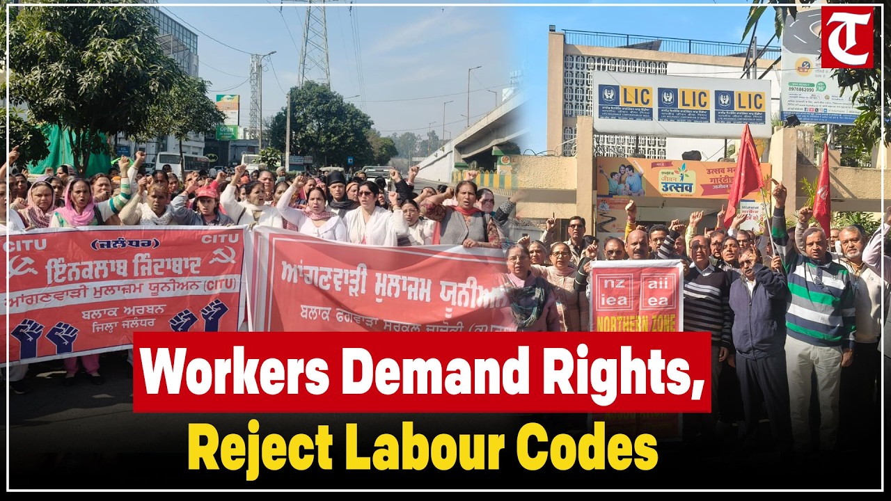One-Day Bharat Bandh Hits Punjab Amid Nationwide Protest Against Labour Laws
