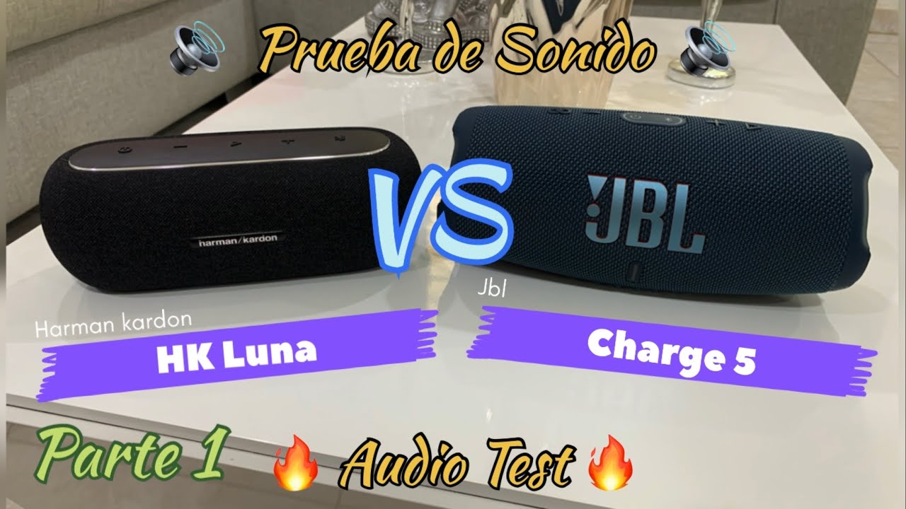🔊Jbl Charge 5 VS Harman Kardon Luna / Prueba de sonido / Audio Test / Bass / Speakers 🔊🔥
