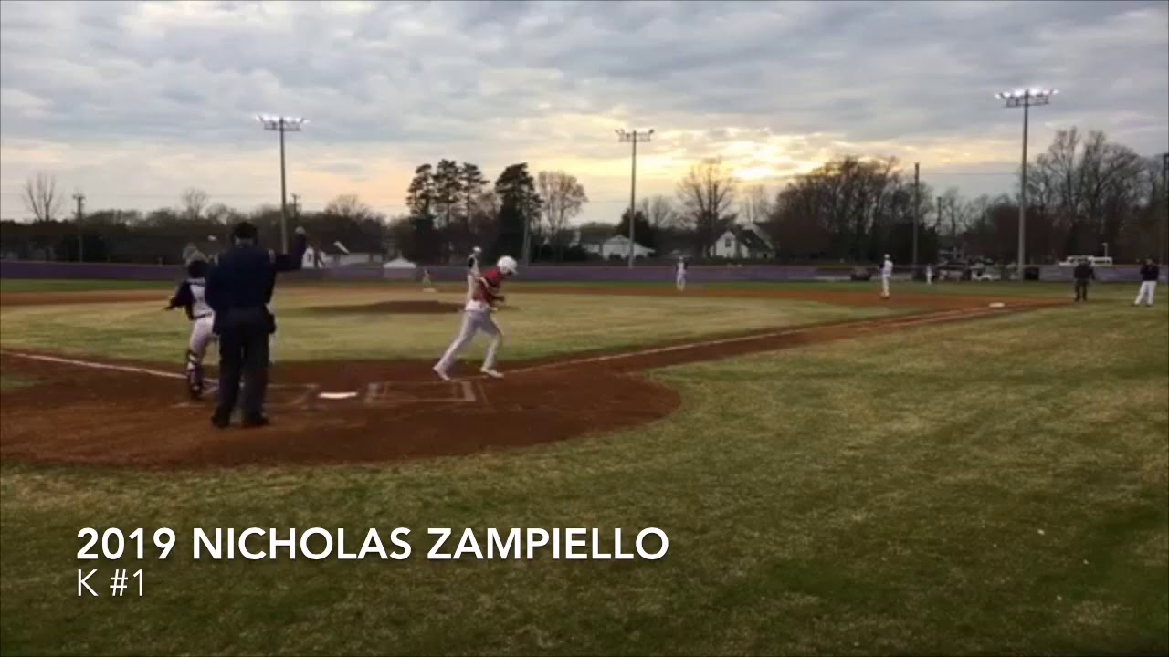 Chantilly Chargers 2019 Nicholas Zampiello Complete Game Shutout with 5 K&rsquo;s 03-29-19