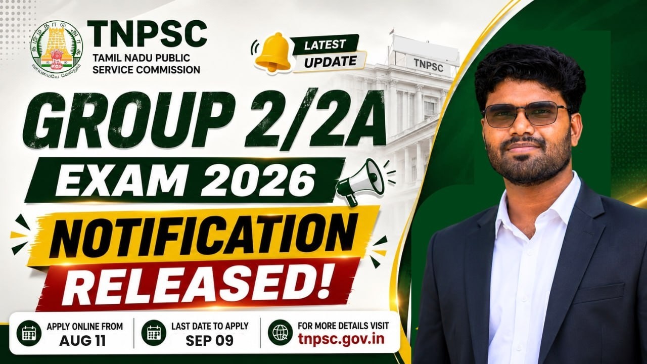 TNPSC Group 2 & 2A Notification 2026 Released 🔥 | Exam Date, Vacancies, Eligibility & Full Details